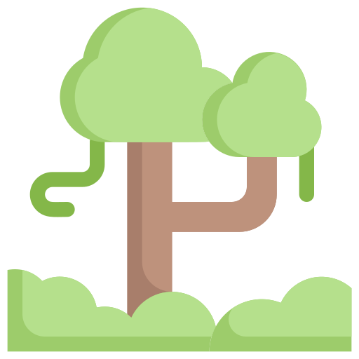 regenwoud Generic Flat icoon
