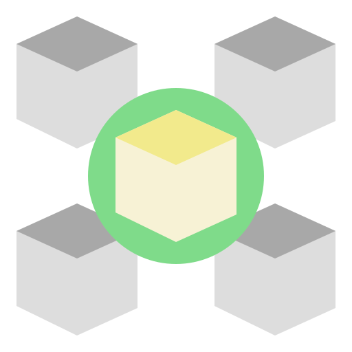 aplicación blockchain Generic Flat icono