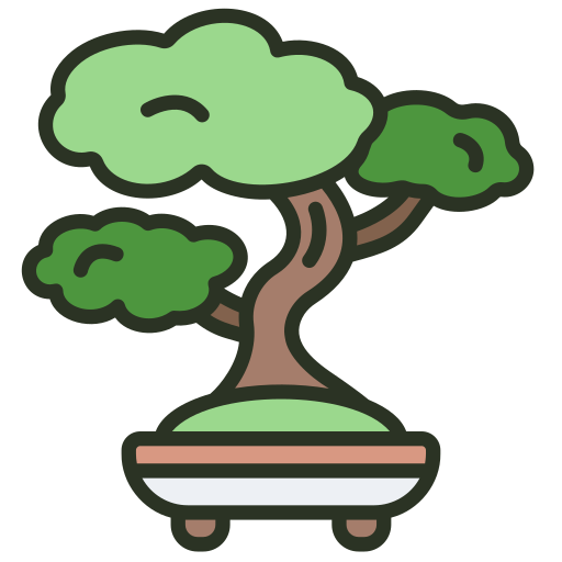 bonsai Generic Outline Color icona