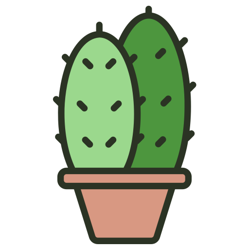 cactus Generic Outline Color icona