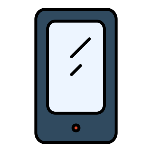 celular telefon Generic Outline Color icon