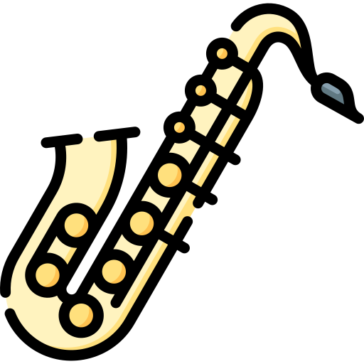saxophone Special Lineal color Icône
