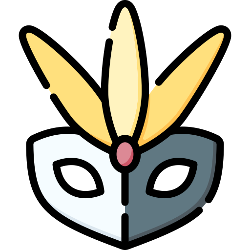maschera di carnevale Special Lineal color icona