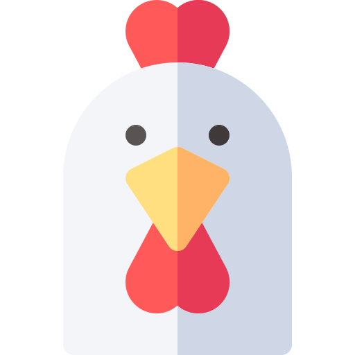 Chicken Basic Rounded Flat icon
