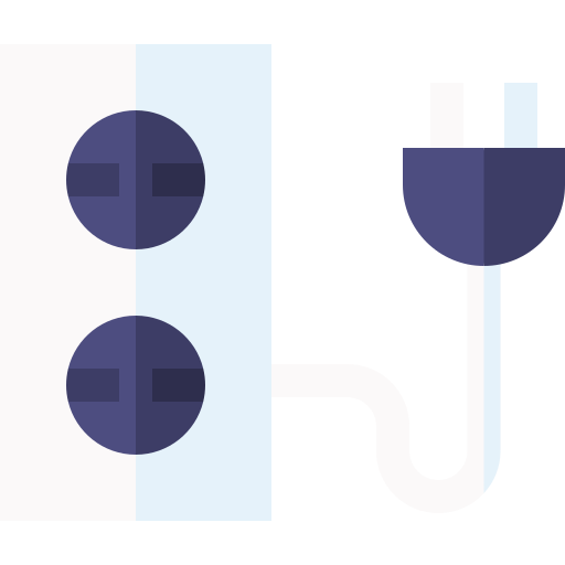 プラグ Basic Straight Flat icon