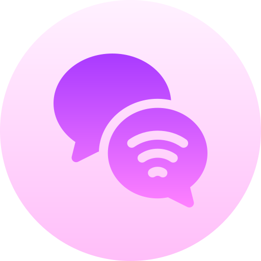 chat Basic Gradient Circular icono