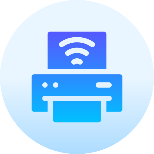 printer Basic Gradient Circular icoon