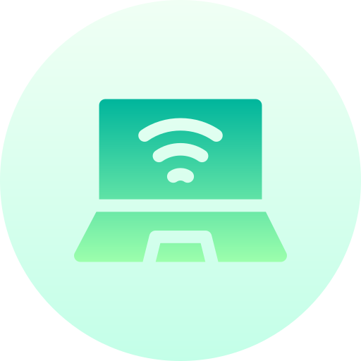 laptop Basic Gradient Circular icon