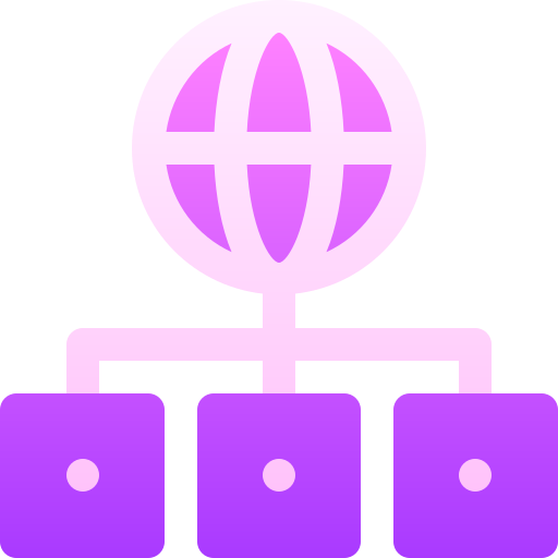 Global network Basic Gradient Gradient icon