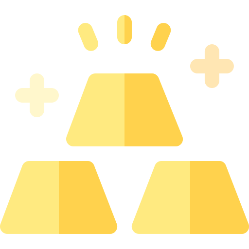 Золото Basic Rounded Flat иконка