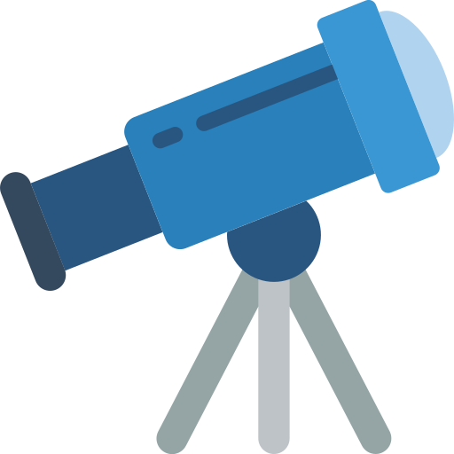 망원경 Basic Miscellany Flat icon