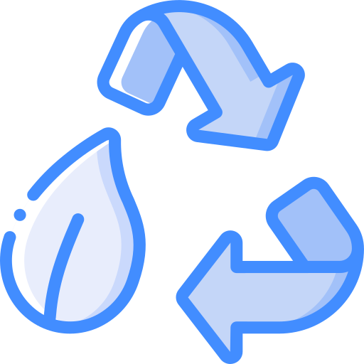 Recycle Basic Miscellany Blue icon