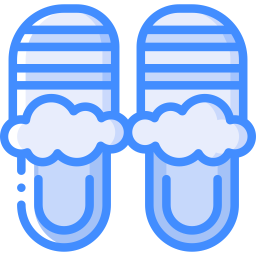 Slippers Basic Miscellany Blue icon
