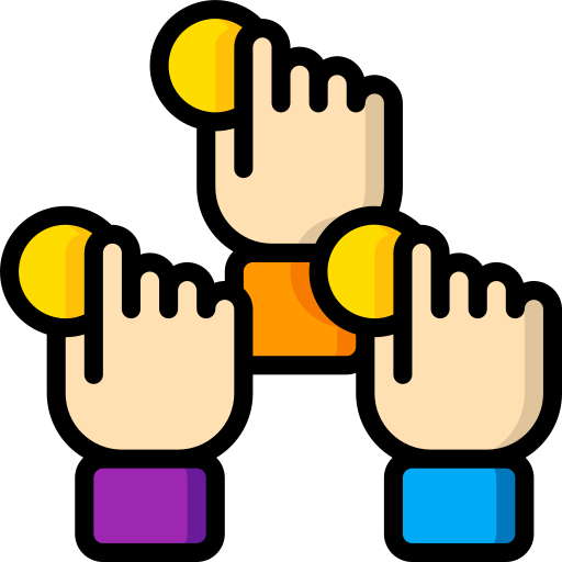 Hands Basic Miscellany Lineal Color icon