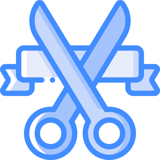 schere Basic Miscellany Blue icon