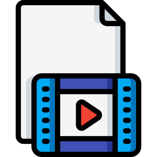 Video file Basic Miscellany Lineal Color icon