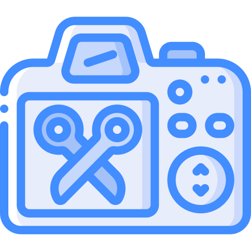 Dslr camera Basic Miscellany Blue icon