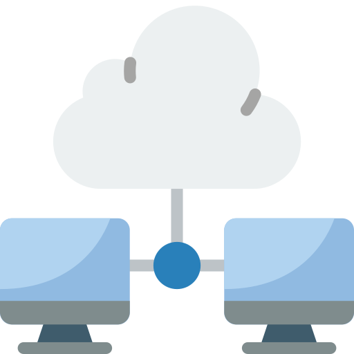 cloud netwerk Basic Miscellany Flat icoon