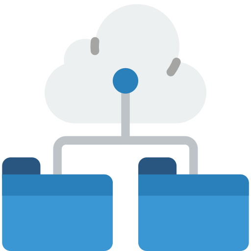 archiviazione cloud Basic Miscellany Flat icona