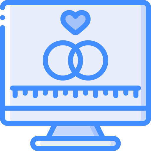 Desktop computer Basic Miscellany Blue icon