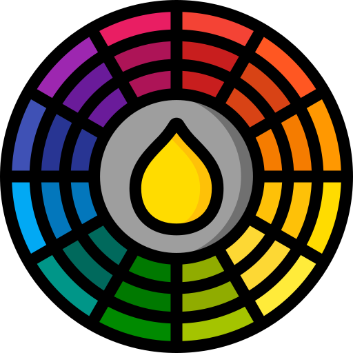 rueda de color Basic Miscellany Lineal Color icono