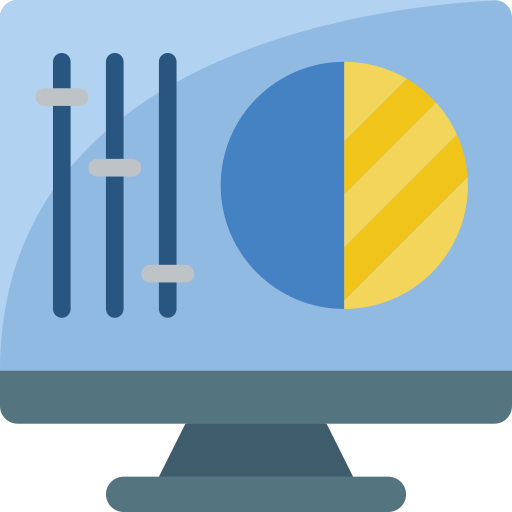 desktop-computer Basic Miscellany Flat icon