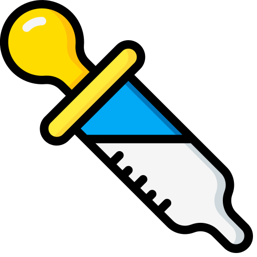 pipette Basic Miscellany Lineal Color icon