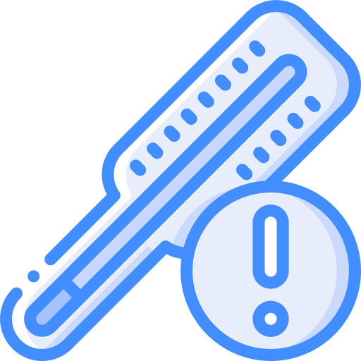 thermomètre Basic Miscellany Blue Icône
