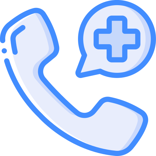 Phone call Basic Miscellany Blue icon