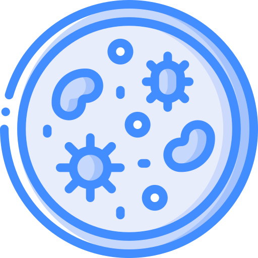 Petri dish Basic Miscellany Blue icon