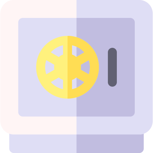 金庫 Basic Rounded Flat icon