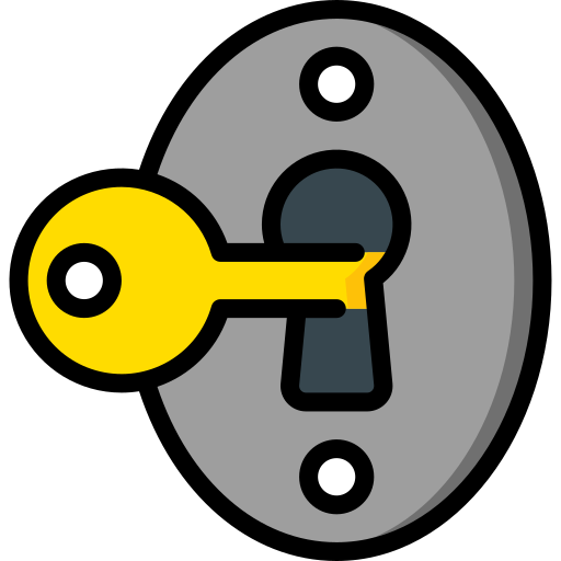 Keyhole Basic Miscellany Lineal Color icon