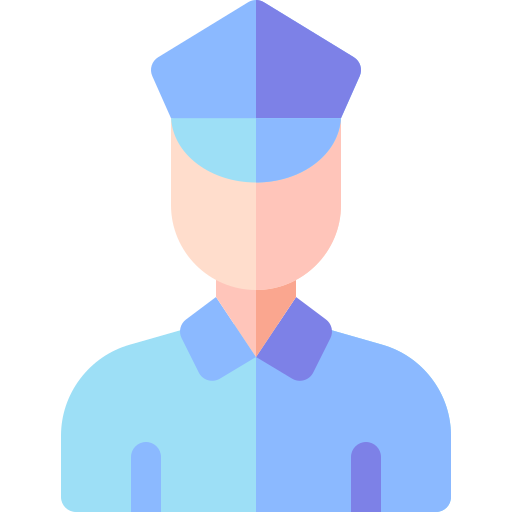 policjant Basic Rounded Flat ikona