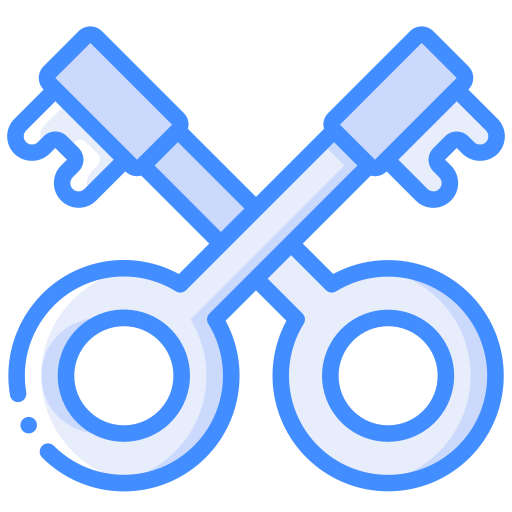 sleutels Basic Miscellany Blue icoon