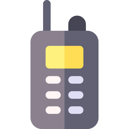 walkie talkie Basic Rounded Flat icono