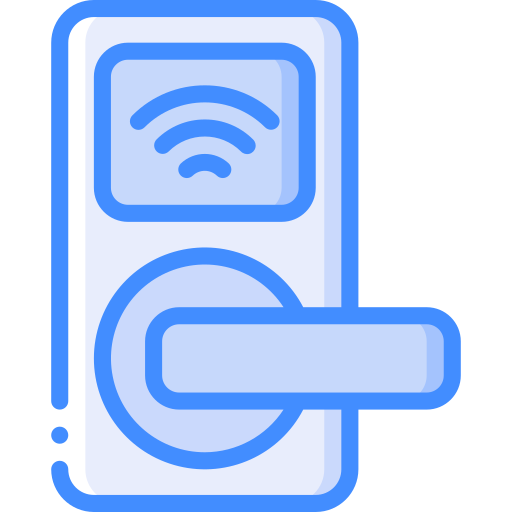 Smart lock Basic Miscellany Blue icon