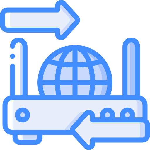 Router Basic Miscellany Blue icon