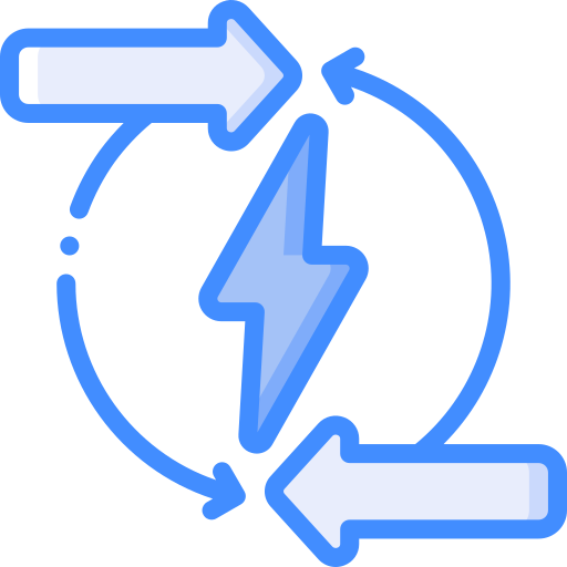 Electricity Basic Miscellany Blue icon