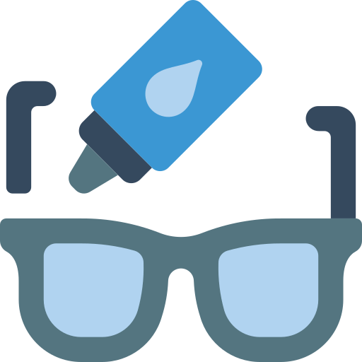 bril Basic Miscellany Flat icoon