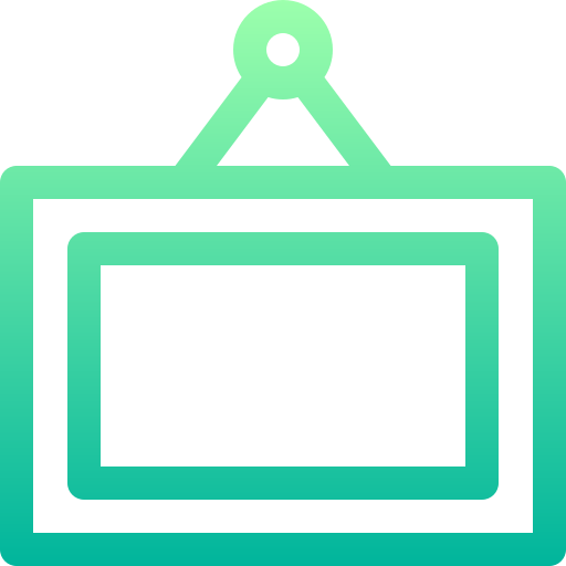 Frame Basic Gradient Lineal color icon