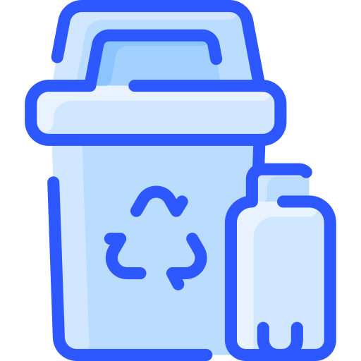 プラスチック製のゴミ箱 Vitaliy Gorbachev Blue icon