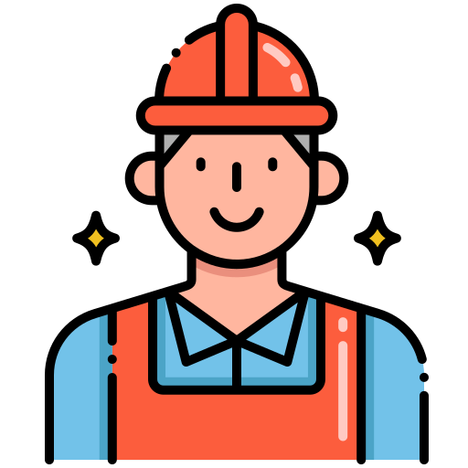 Workers Flaticons Lineal Color icon