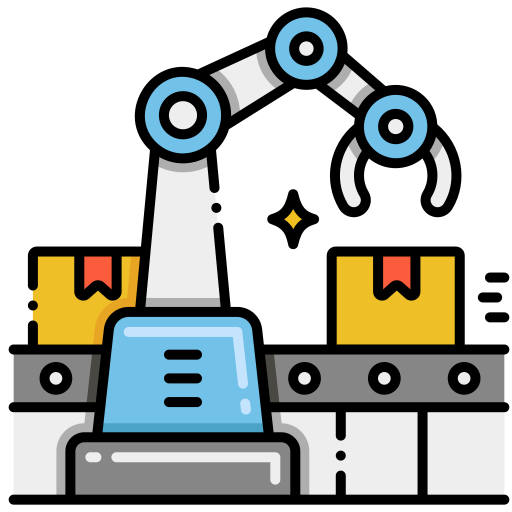 Robotic arm Flaticons Lineal Color icon
