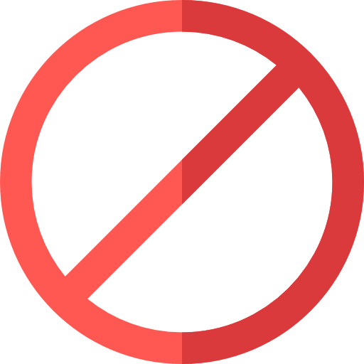 prohibido Basic Rounded Flat icono