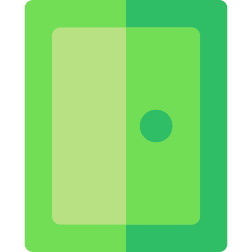 Room door Basic Rounded Flat icon