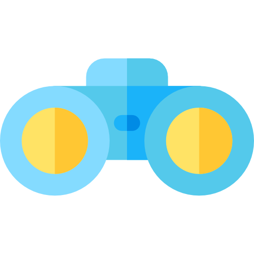 쌍안경 Basic Rounded Flat icon