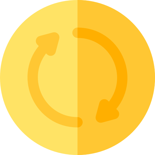 obrót Basic Rounded Flat ikona