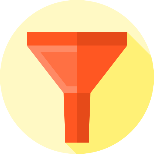 trichter Flat Circular Flat icon
