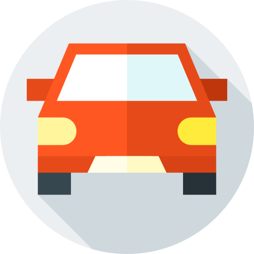 自動車 Flat Circular Flat icon