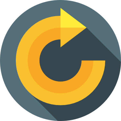 Clockwise Flat Circular Flat icon